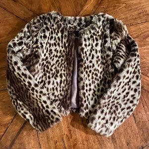 Trouve Faux Leopard Jacket